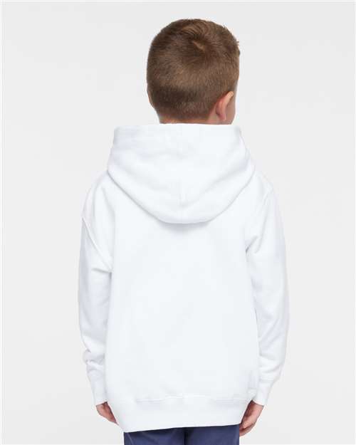 White Toddler Pullover Fleece Hoodie - 3326
