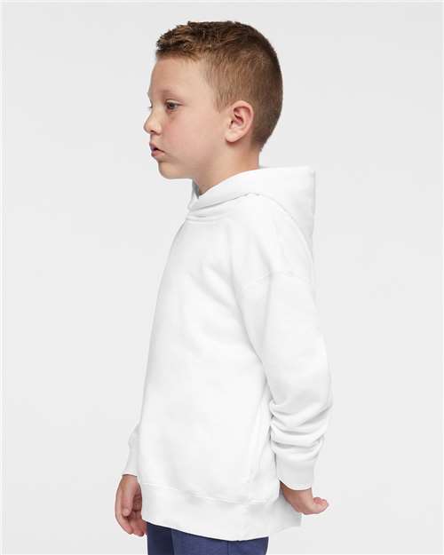 White Toddler Pullover Fleece Hoodie - 3326