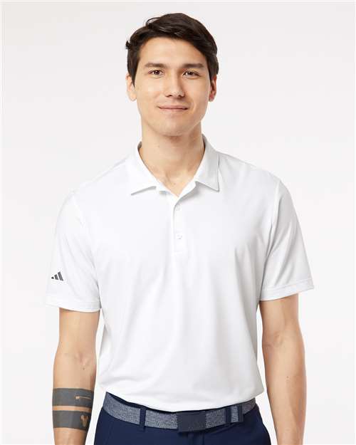 White Ultimate Solid Polo - A514