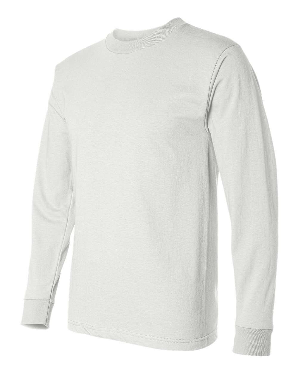 White Union-Made Long Sleeve T-Shirt - 2955