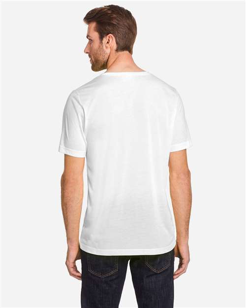 White Unisex Tall Fusion ChromaSoft™ Performance T-Shirt - CE111T