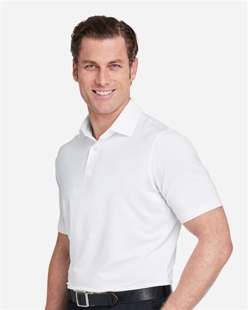White USA Made Tournament Solid Tech Polo - F31534
