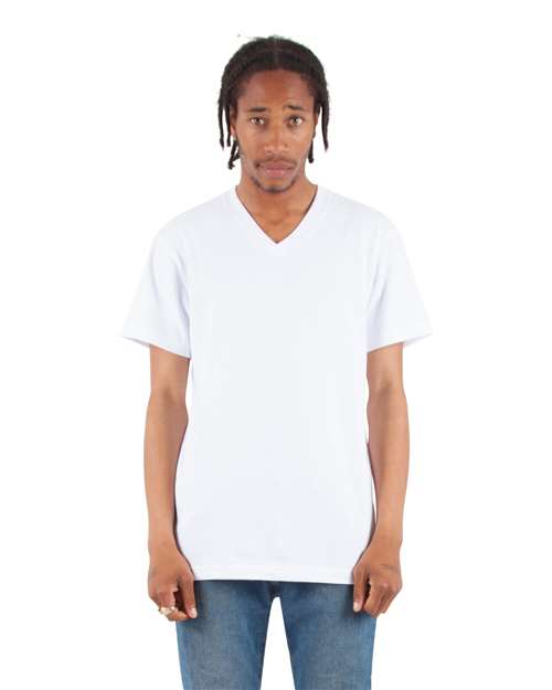 White V-Neck T-Shirt - SHVEE
