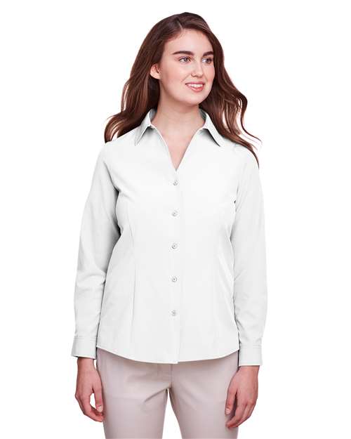 White Women's Bradley Performance Woven Shirt - UC500W