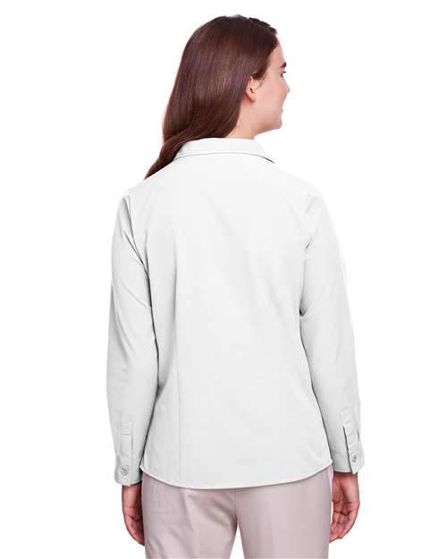 White Women's Bradley Performance Woven Shirt - UC500W