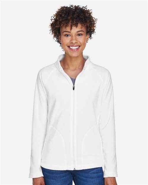 White Women's Campus Microfleece Jacket - TT90W