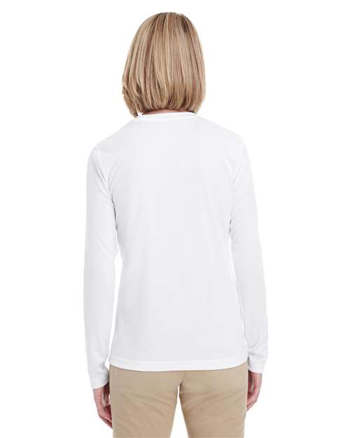 White Women's Cool & Dry Performance Long-Sleeve Top - 8622W
