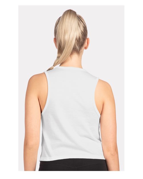 White Women's Festival Crop Tank - 5083