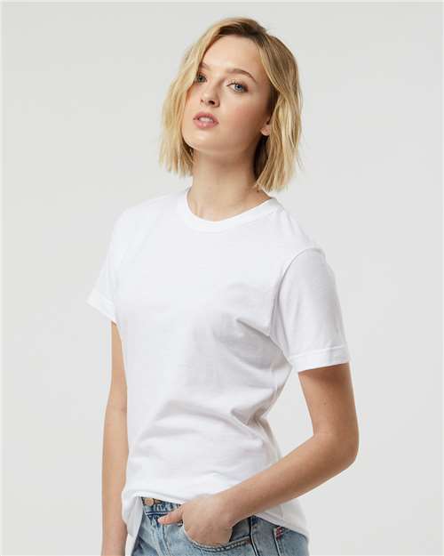 White Women's Fine Jersey Classic Fit T-Shirt - 216