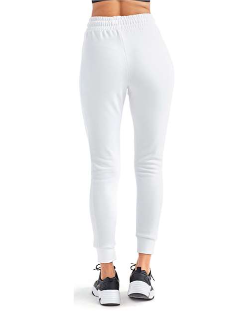 White Women's Fitted Maria Joggers - TD055