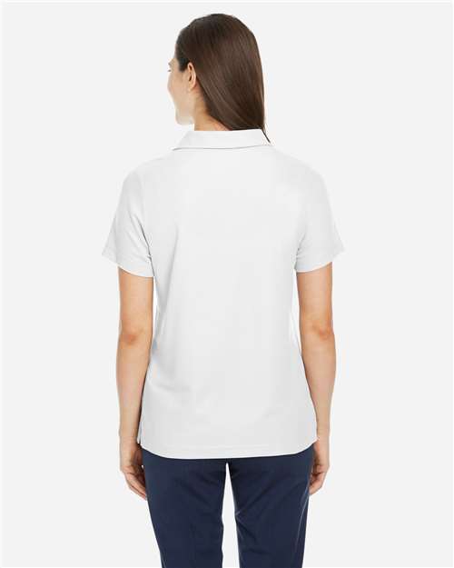 White Women's Fusion ChromaSoft™ Pique Polo - CE112W