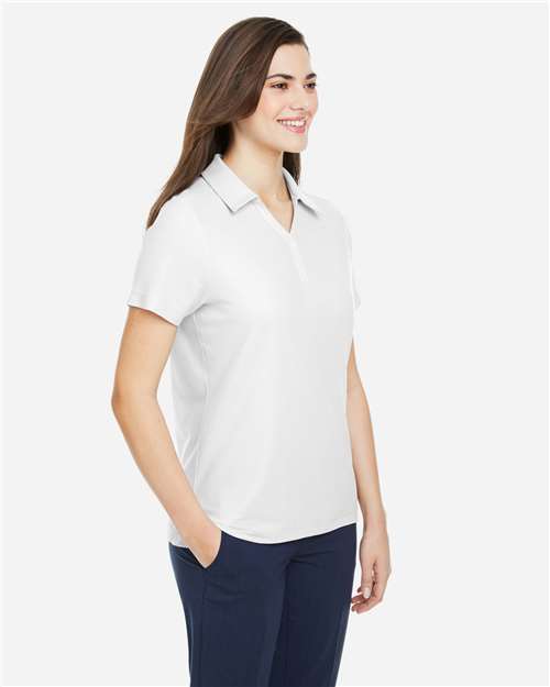 White Women's Fusion ChromaSoft™ Pique Polo - CE112W