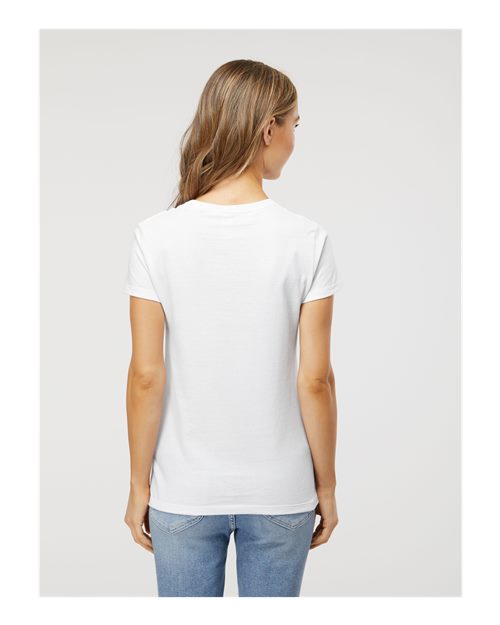 White Women's Gold Soft Touch T-Shirt - 4810