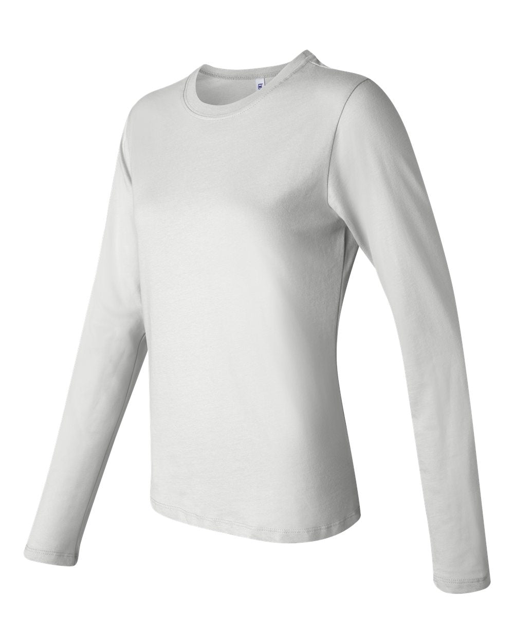 White Women’s Jersey Long Sleeve Tee - 6500
