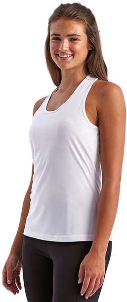 White Women's Knot Back Venus Tank - TD042