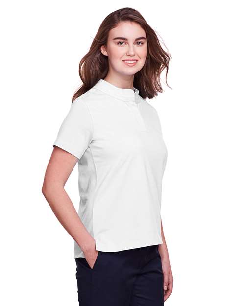 White Women's Lakeshore Stretch Cotton Performance Polo - UC105W