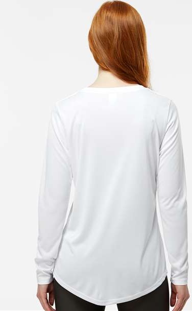 White Women's Long Islander Performance Long Sleeve T-Shirt - 214