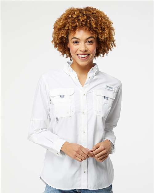 White Women's PFG Bahama™ Shirt - 212474