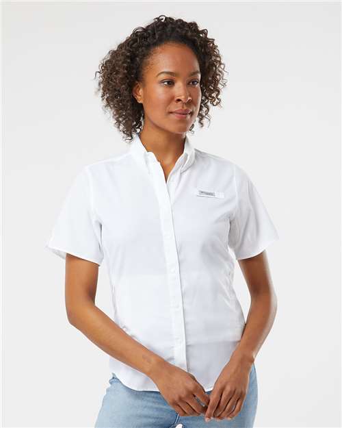 White Women's PFG Tamiami™ II Short Sleeve Shirt - 212466
