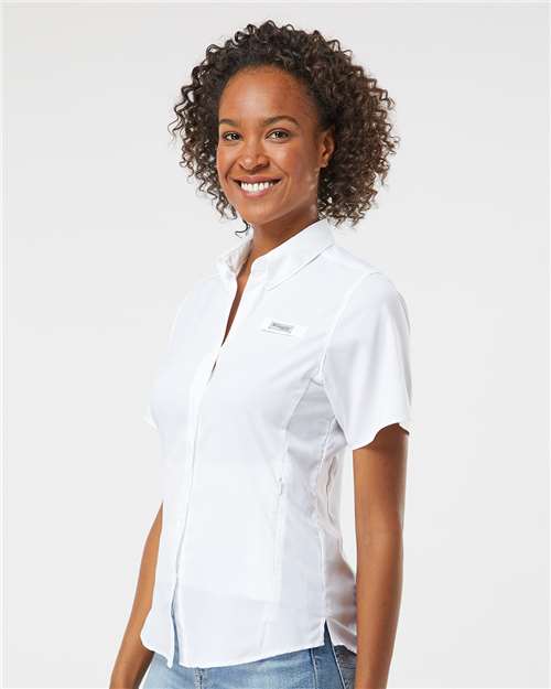 White Women's PFG Tamiami™ II Short Sleeve Shirt - 212466