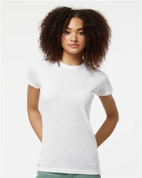 White Women's Poly-Rich T-Shirt - 240