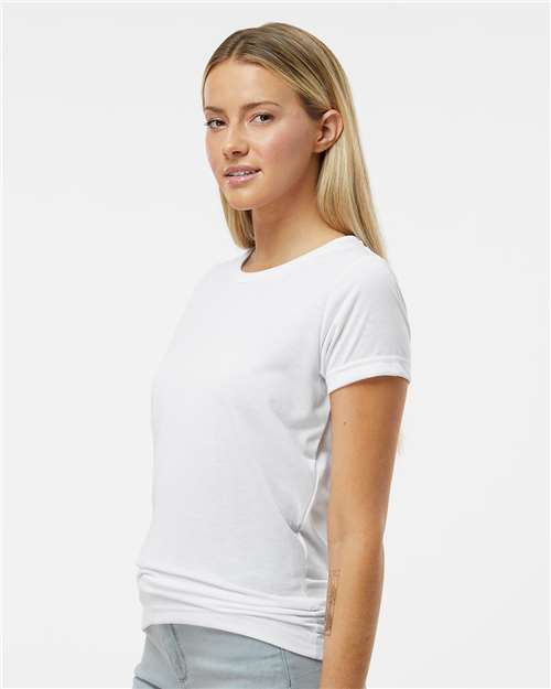 White Women's Polyester Sublimation Tee - 1510