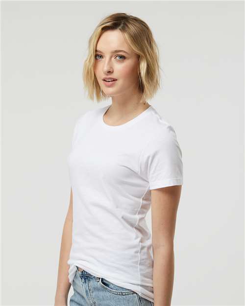 White Women's Premium Cotton T-Shirt - 516