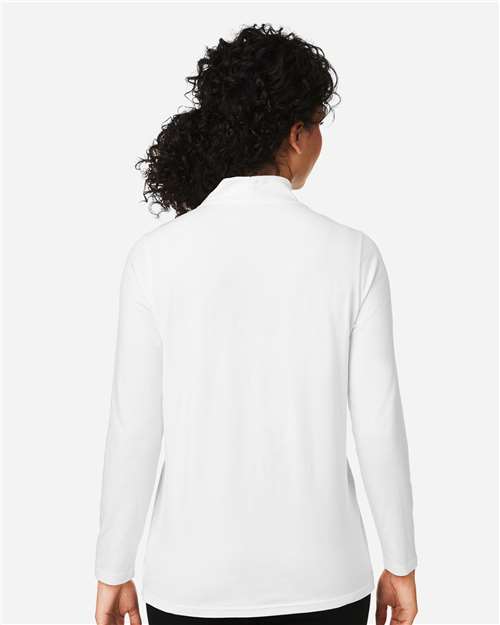 White Women's Raleigh Shawl Collar Knit Top - DP121W