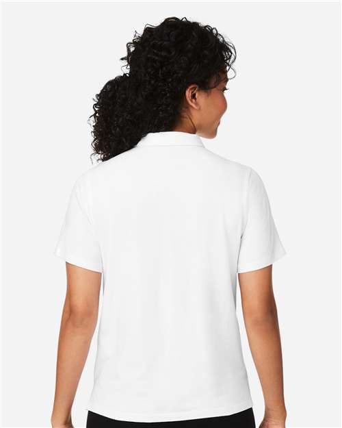 White Women's Raleigh Stretch Polo - DG120W