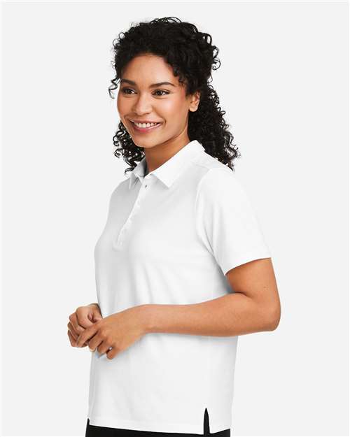 White Women's Raleigh Stretch Polo - DG120W