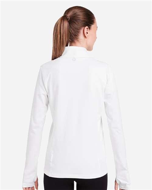 White Women's Recess Quarter-Zip Pullover - TW300