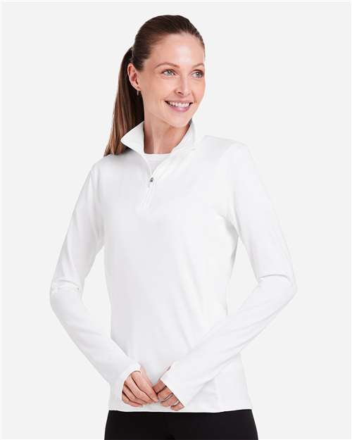 White Women's Recess Quarter-Zip Pullover - TW300