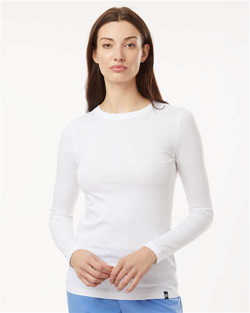 White Women's RegenX Cotton Underscrub Long Sleeve T-Shirt - W30002U