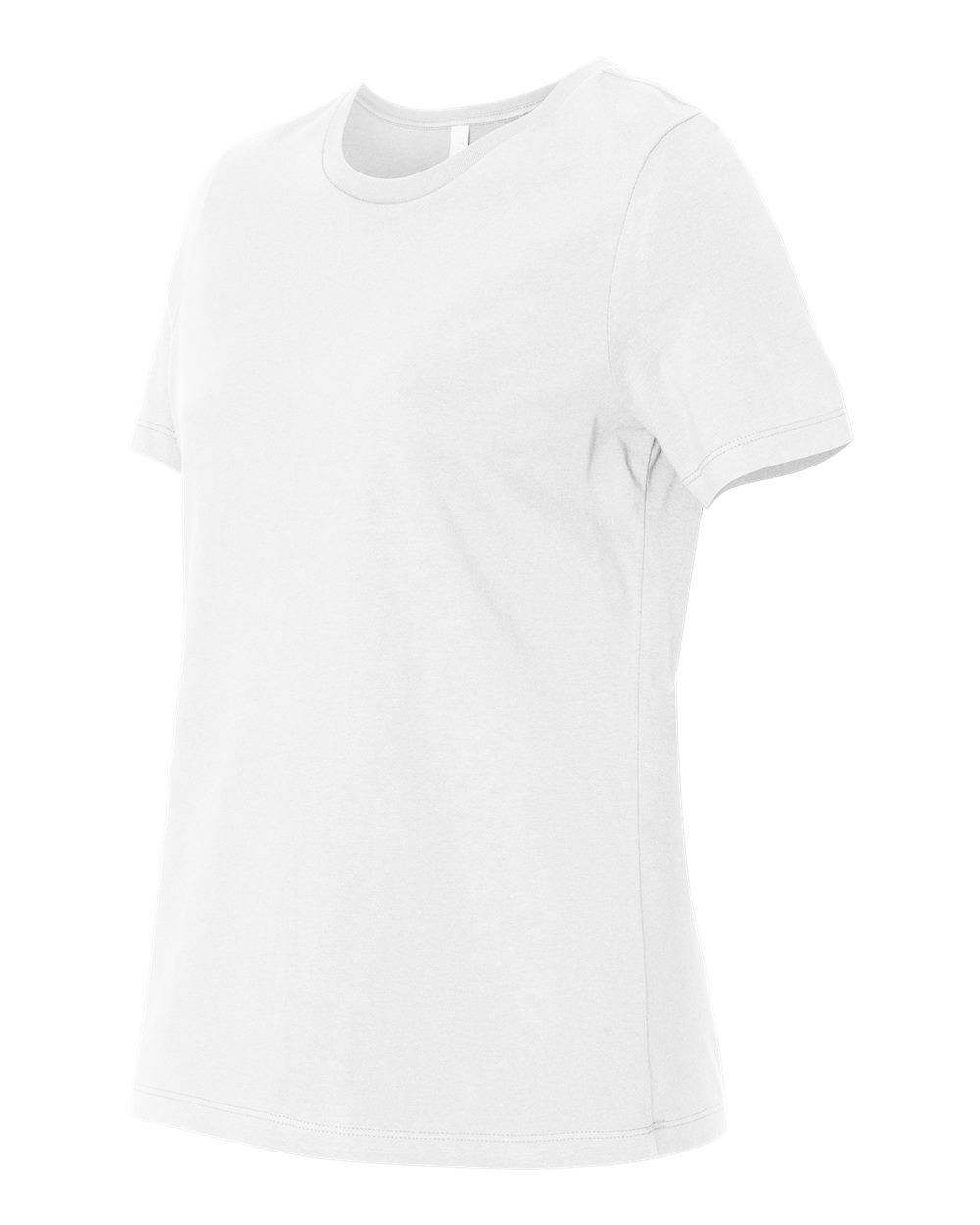 White Women’s Relaxed Jersey Tee - 6400