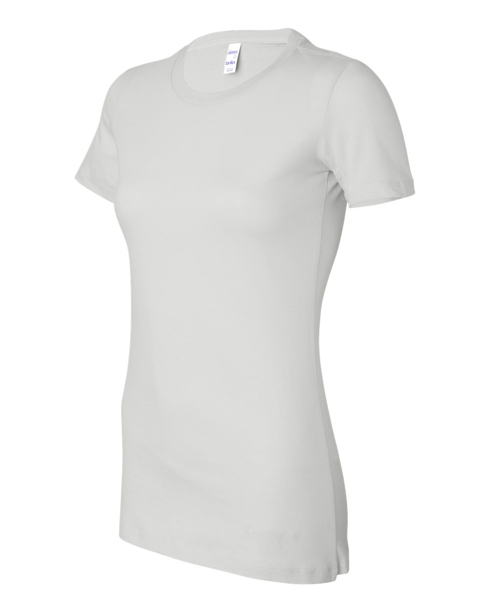 White Women's Slim Fit Tee - 6004