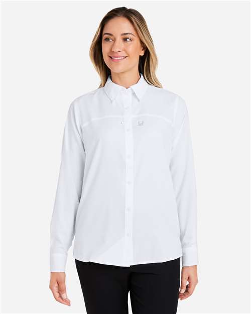 White Women's Tide Point Long Sleeve Shirt - H615006