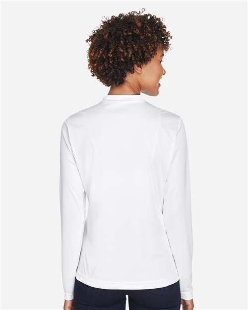 White Women's Zone Performance Long Sleeve T-Shirt - TT11WL