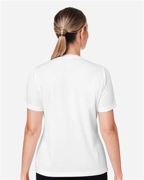 White Women's Zone Performance Mesh T-Shirt - TT15W