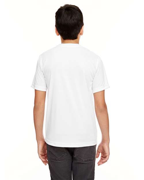 White Youth Cool & Dry Basic Performance T-Shirt - 8620Y