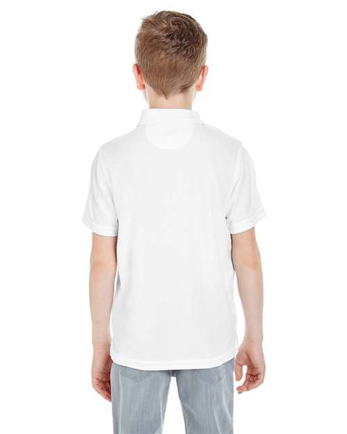 White Youth Cool & Dry Mesh Piqué Polo - 8210Y