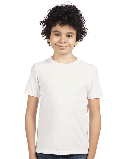White Youth Cotton T-Shirt - 3310