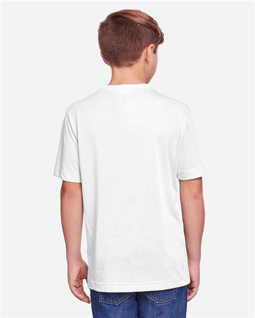 White Youth Fusion ChromaSoft™ Performance T-Shirt - CE111Y