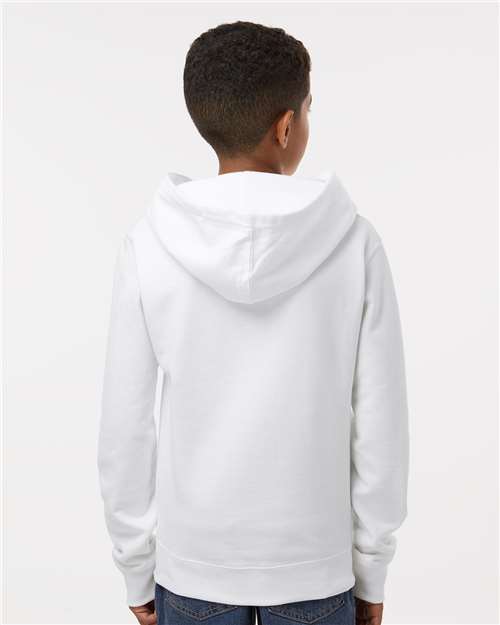 White Youth Midweight Hooded Sweatshirt - SS4001Y