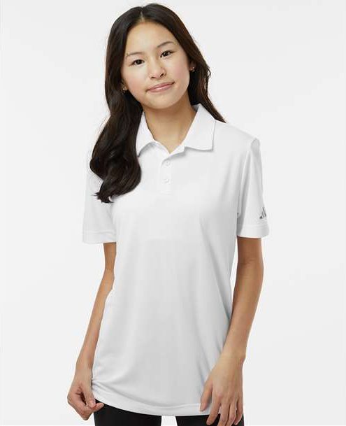 White Youth Performance Polo - A4000