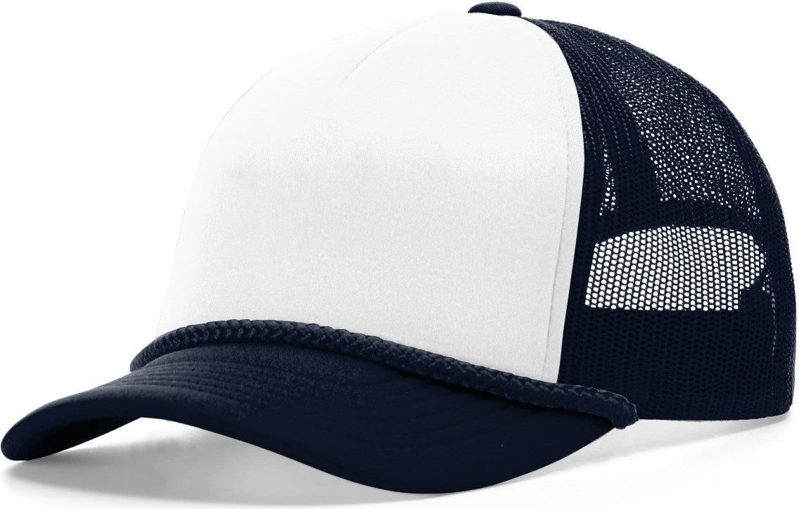 White/Navy-Navy Low Pro Foamie Trucker