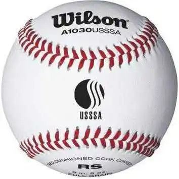 Wilson Baseballs A1030 Usssa - 1 Dozen - White