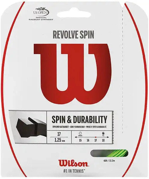 Wilson Revolve Spin 16g Tennis String - Black