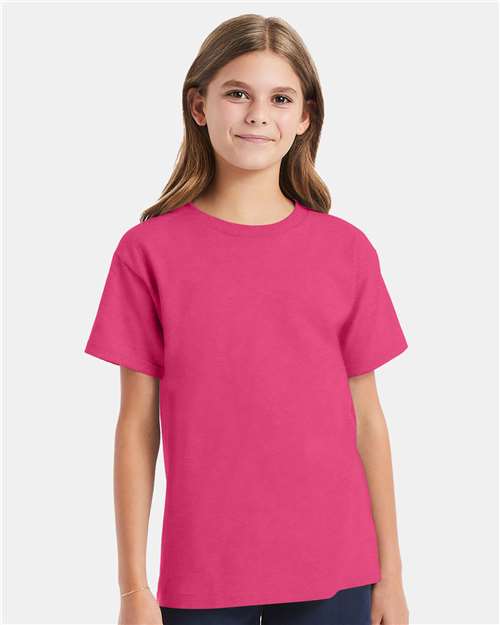 Wow Pink Essential-T Youth T-Shirt - 5480
