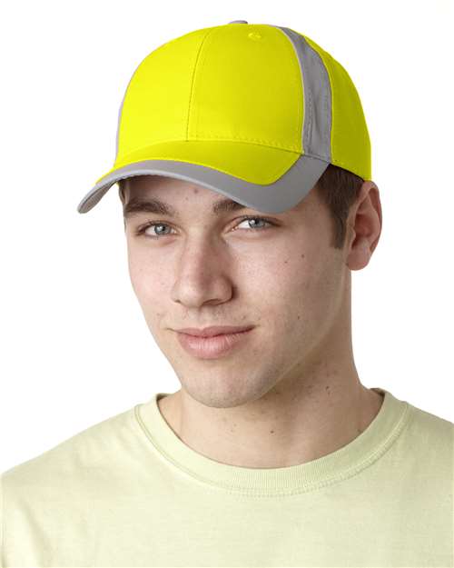Yellow Reflector High-Visibility Constructed Cap - RF102