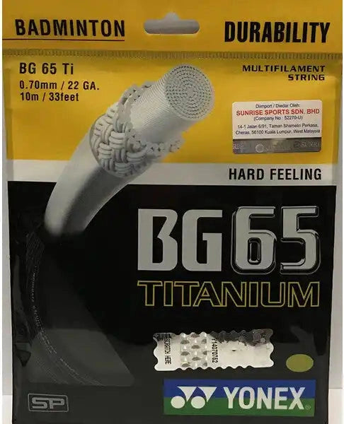 Yonex Bg-65 Badminton - White